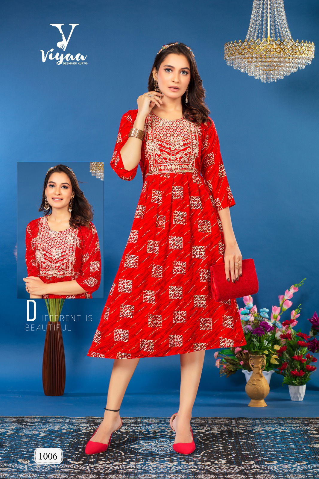 Bubbly By Viyaa Nayra Cut Printed Kurtis Catalog
